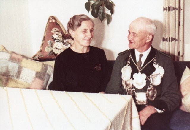 1964 Schützenkönig Hubert Wirtz mit Gattin